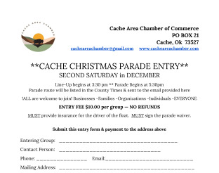 View Parade Entry Form